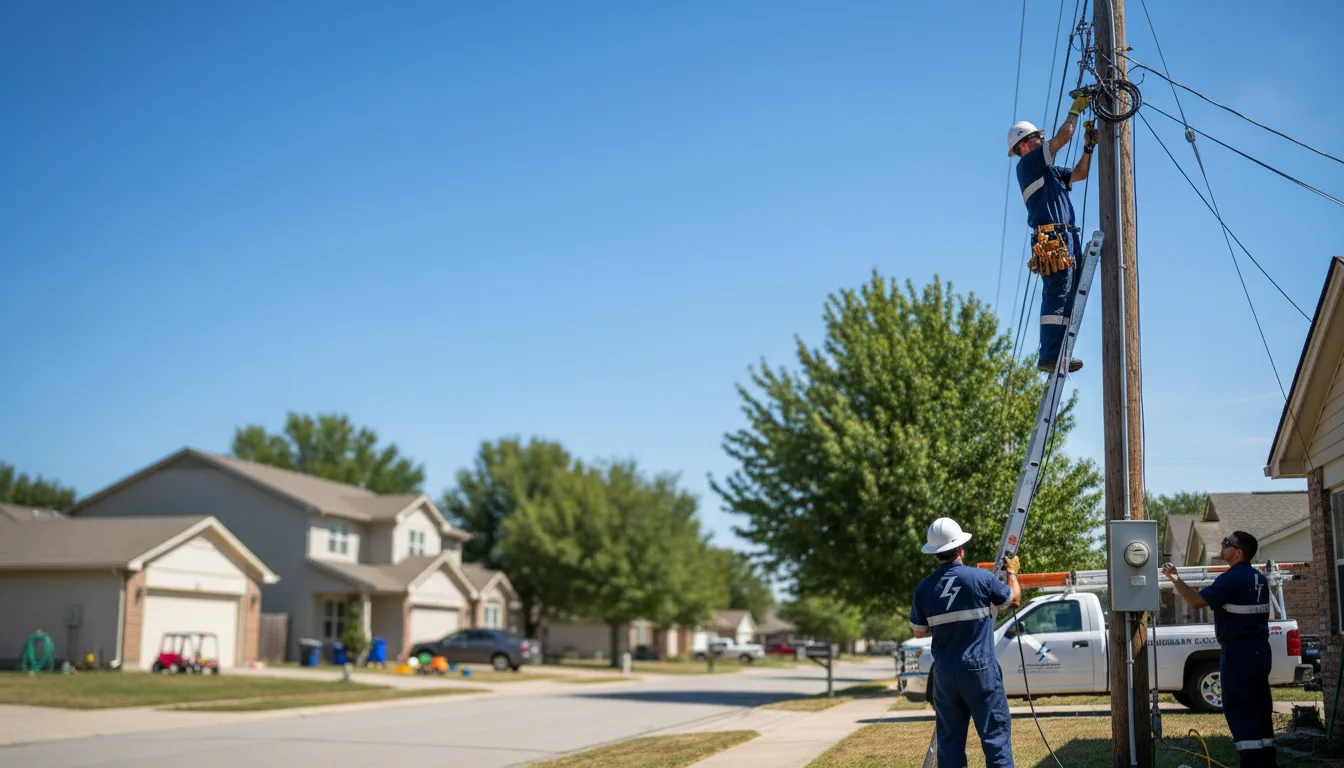 Residential electrician providing installation services in Coalgate, OK